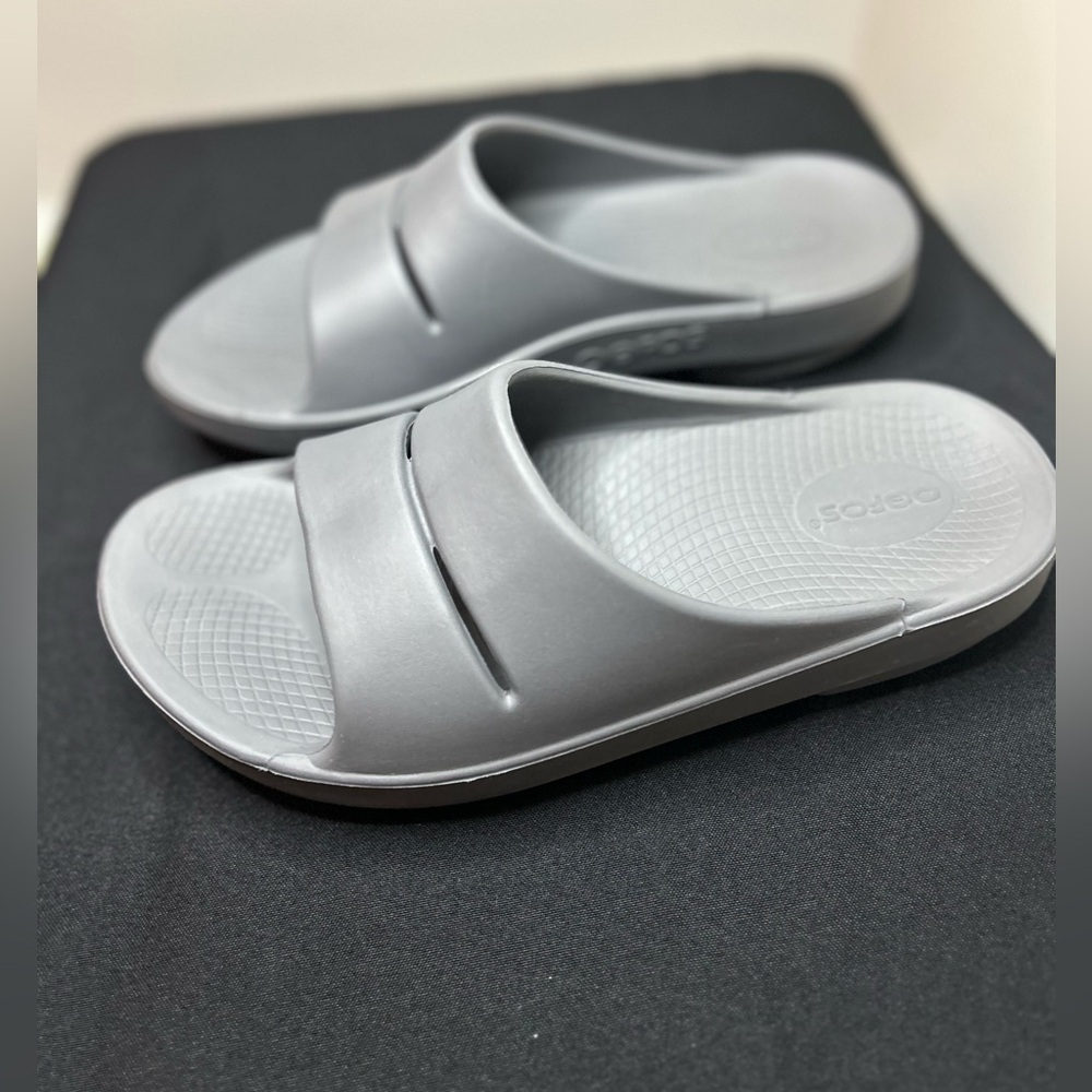 OOFOS OOAHH SLIDE UNISEX in Slate Men’s 8/Women’s 10 - Picture 8 of 11